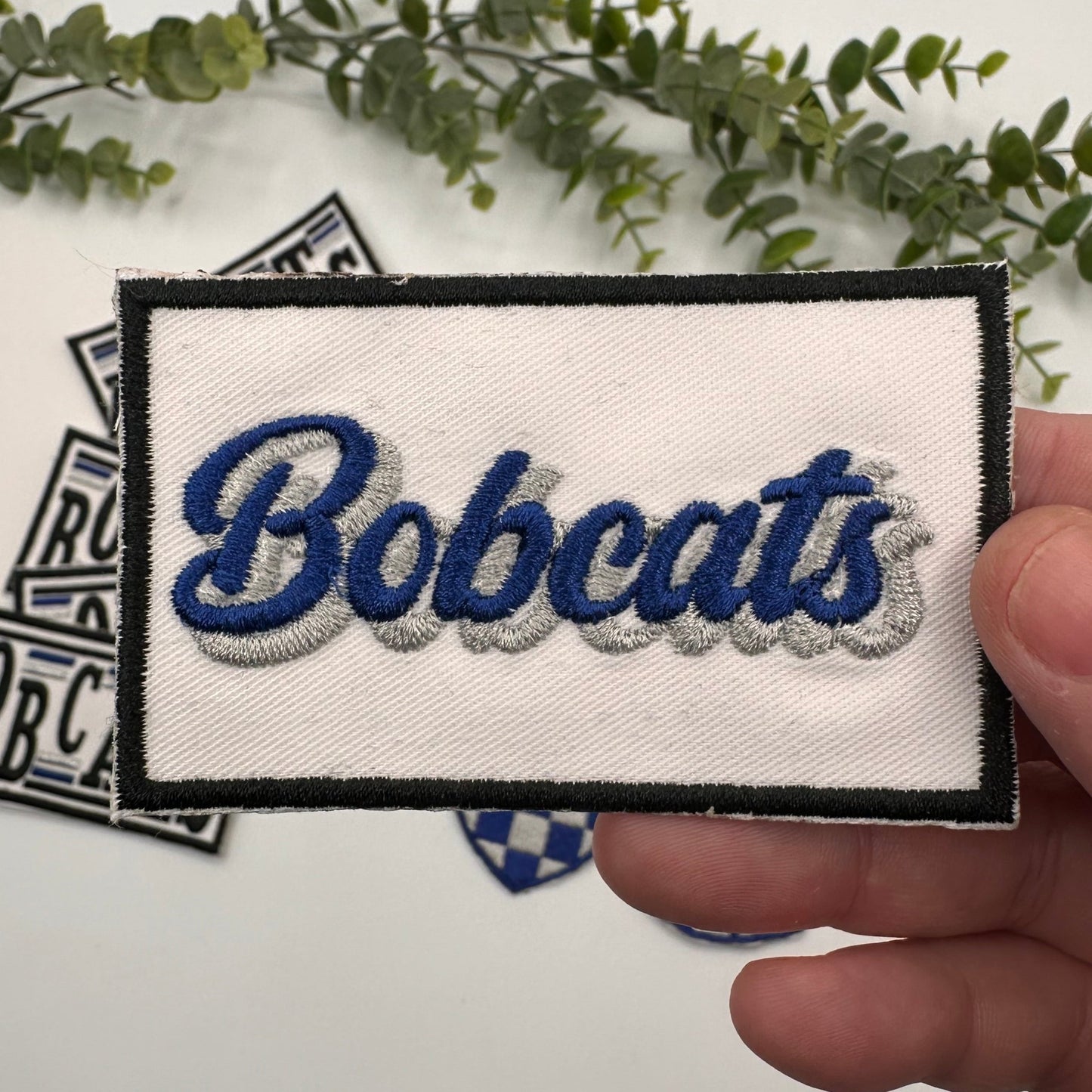 School Team Mascot Name Embroidered Patches