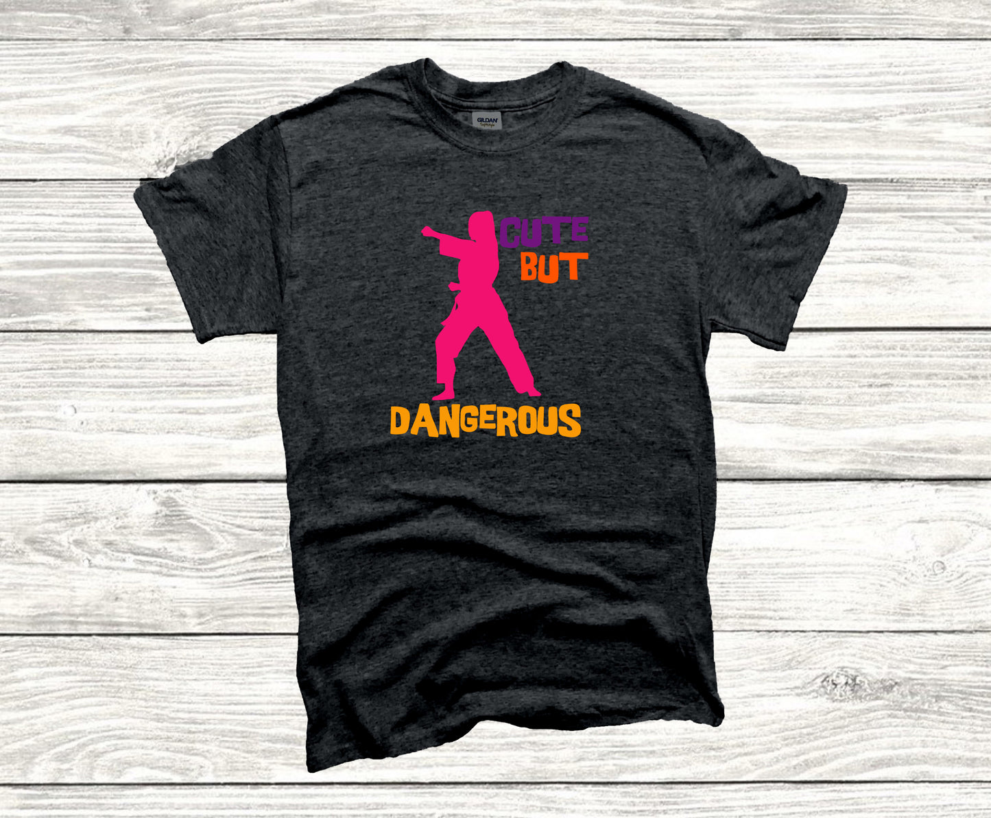 Cute But Dangerous Tee Karate Unisex T-Shirt, Youth + Adult Sizes