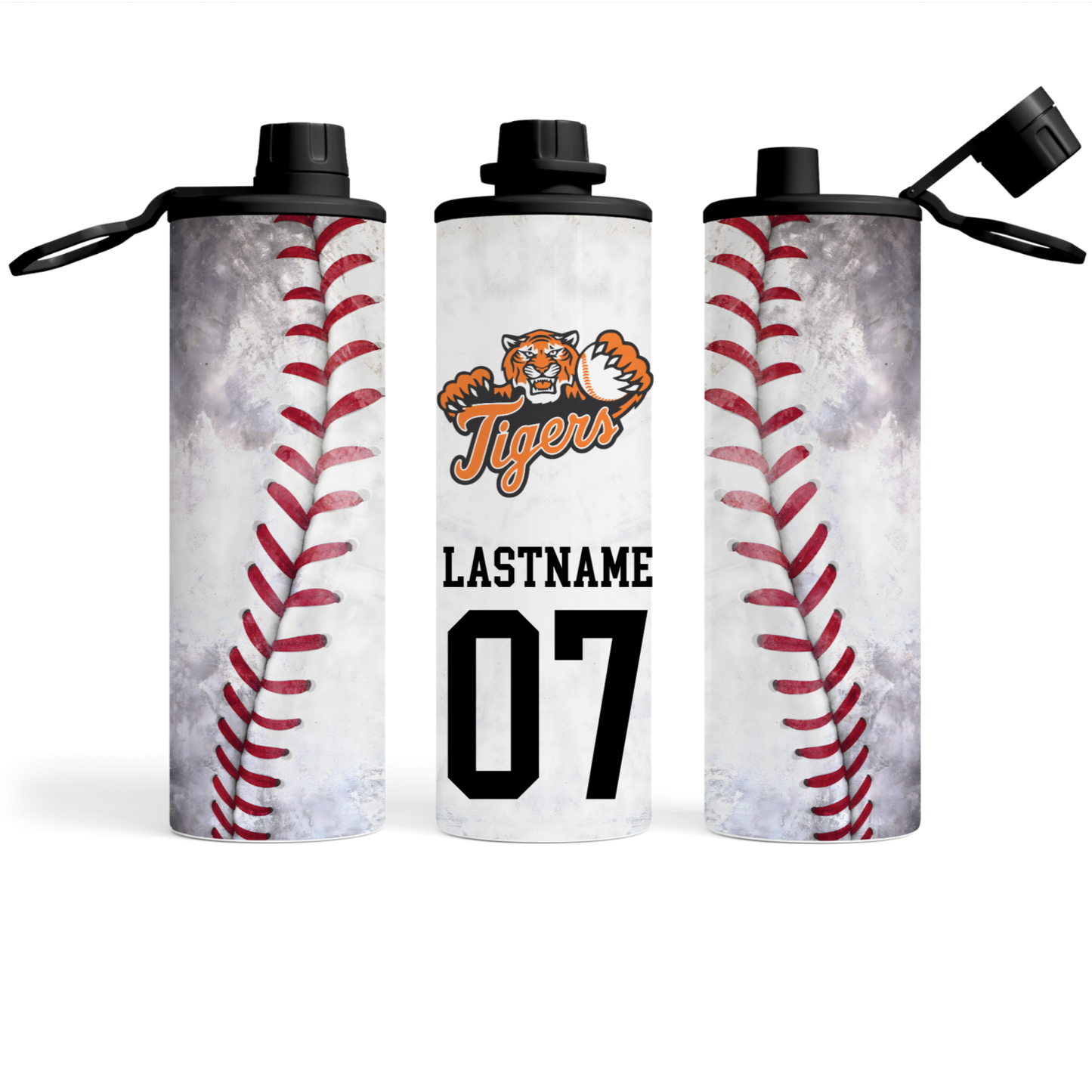 Customized Baseball Water Bottle