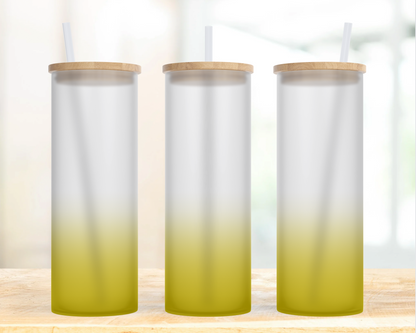 Just a Girl Who Loves... Gift for animal-lovers, 25 oz Frosted Glass Tumbler with Bamboo Lid