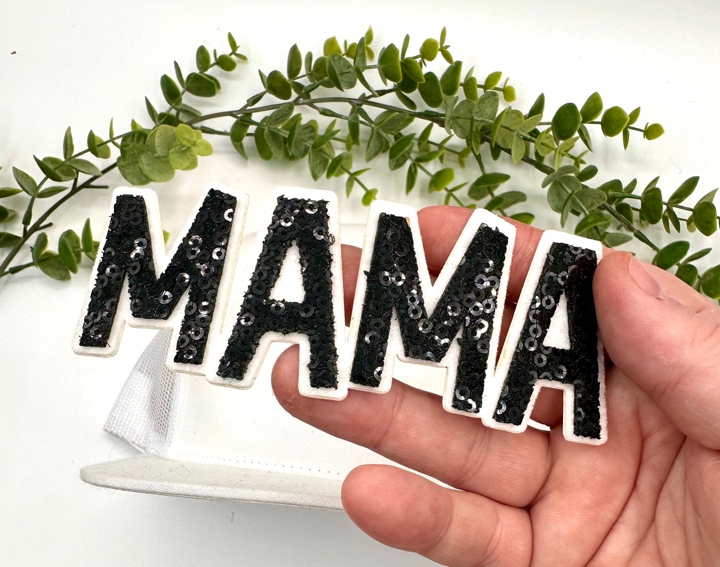 MAMA Sequin Iron-On Patch