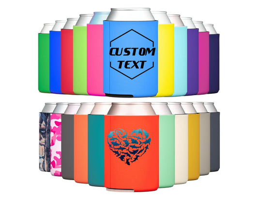 Customized Drink Koozie - Regular Can Cooler Size 12 oz.