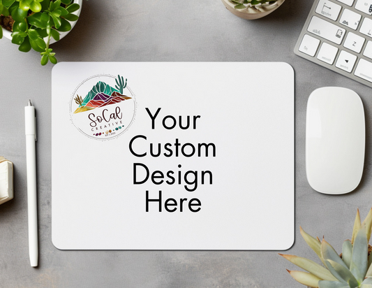 Custom Designed Mousepad: Your own Design, Match your Order or Upload a photo