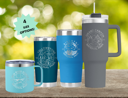 National Parks Engraved Tumblers, All 63 Parks