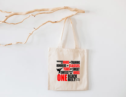 Karate Recycled Cotton Tote Bag, 8 Styles, 15" x 16"