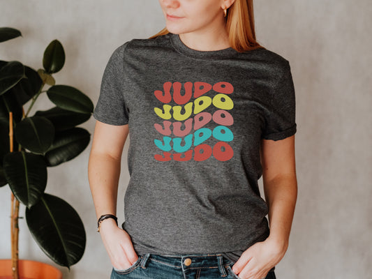 JUDO Wavy Text Tee Unisex Fit T-Shirt, Adult