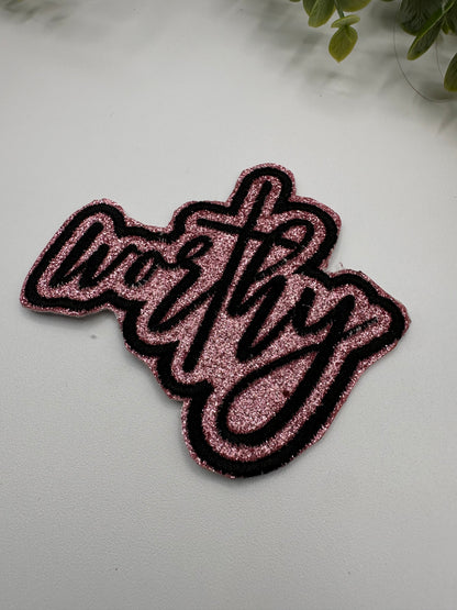 Worthy Embroidered Patch -