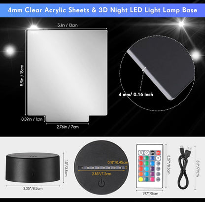 Inspirational Black Belt LED color changing nightlight