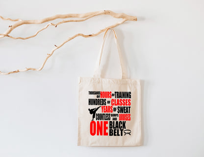 Karate Recycled Cotton Tote Bag, 8 Styles, 15" x 16"