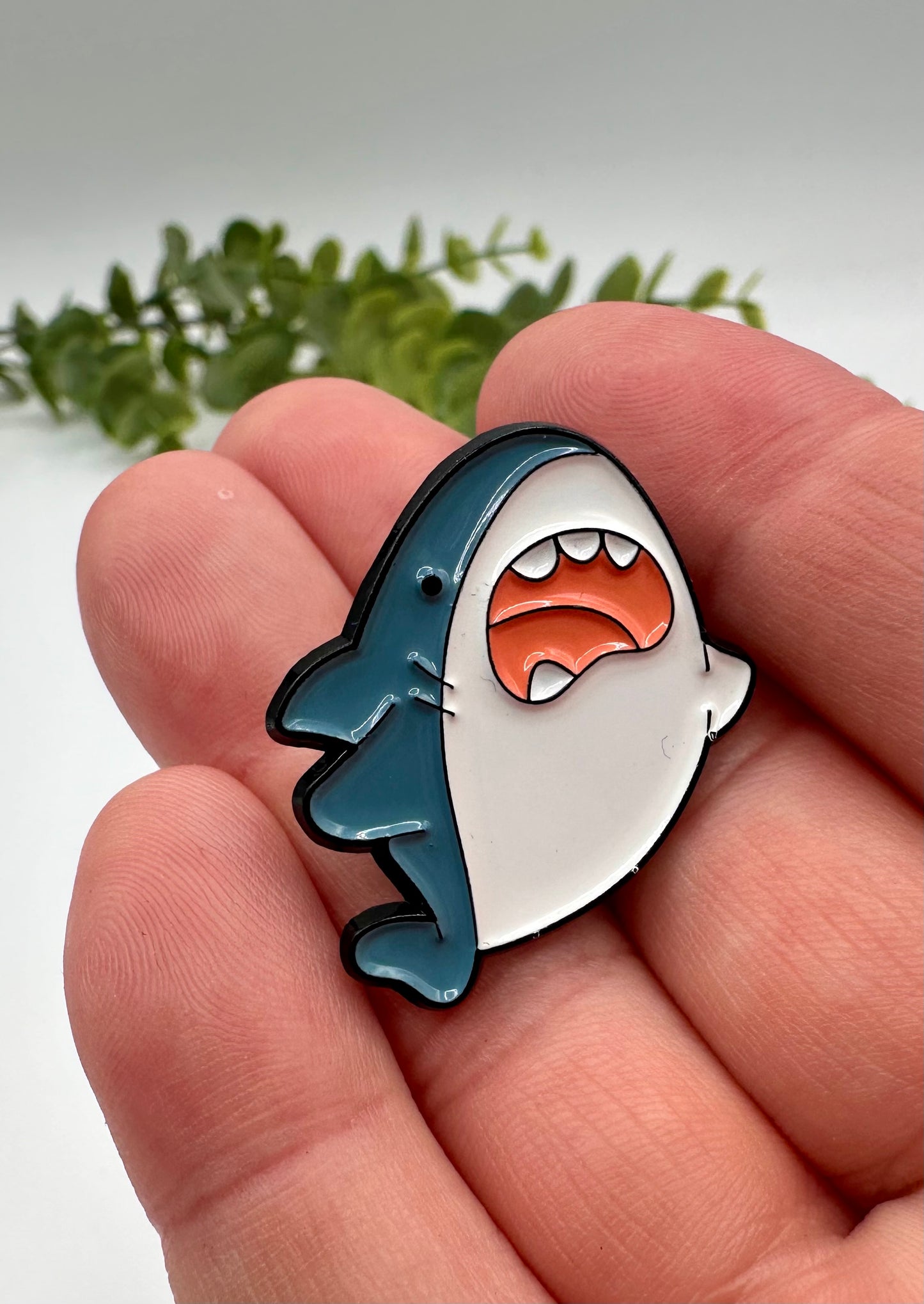 Ocean Animal Enamel Pins -Sharks, Manatees, Whales   BUY 3 GET 1 FREE!!