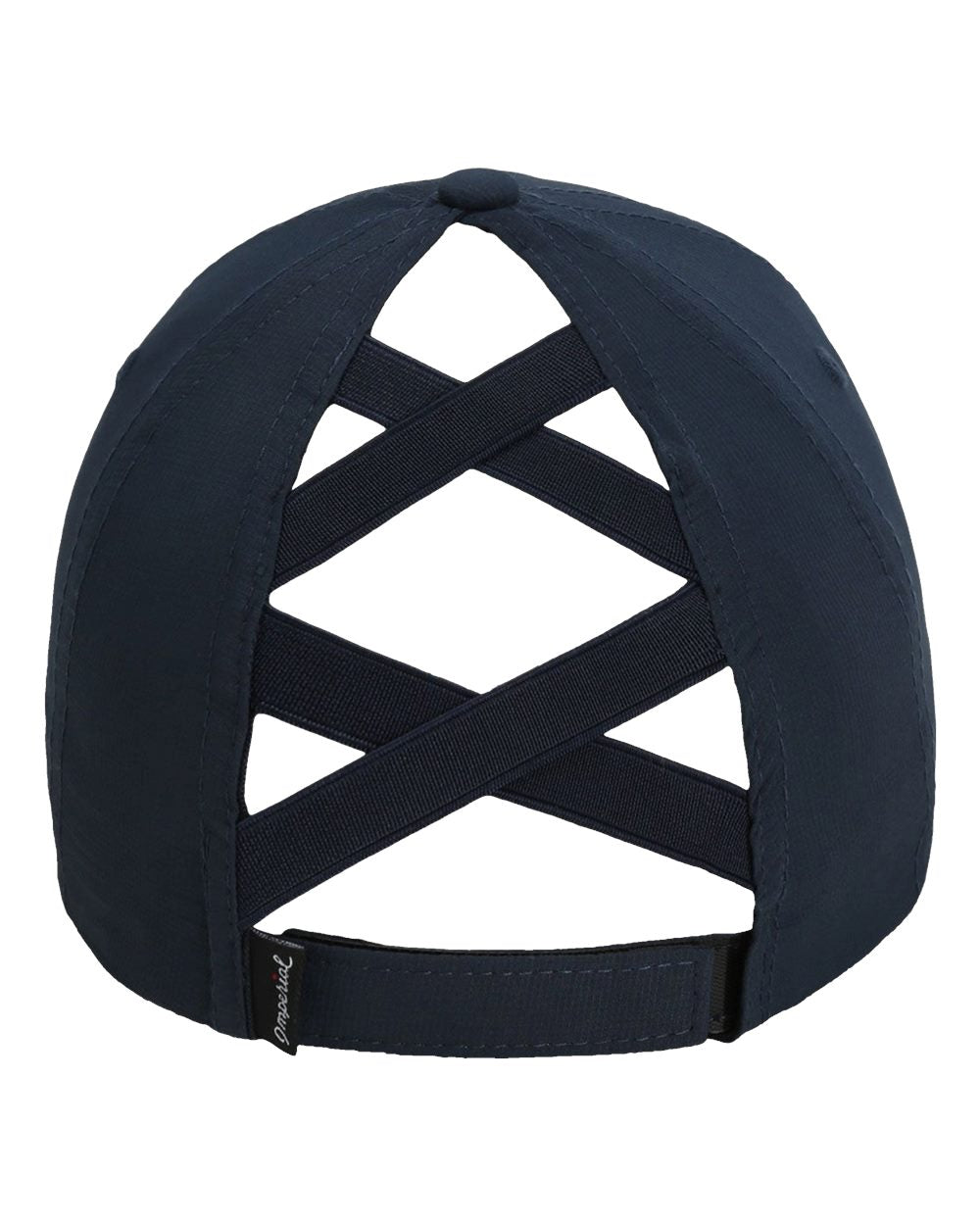 Embroidered- Imperial Ladies Ponytail Cap in NAVY