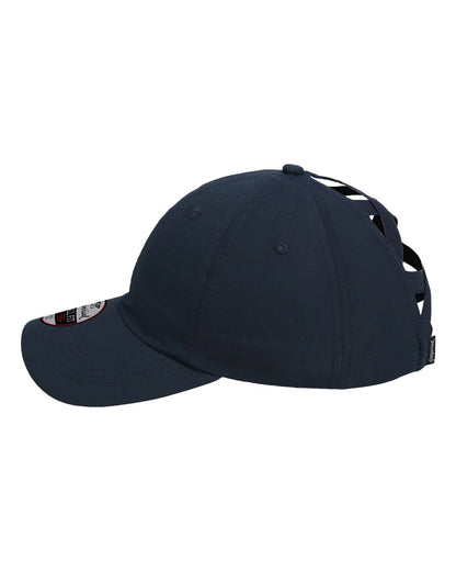 Embroidered- Imperial Ladies Ponytail Cap in NAVY