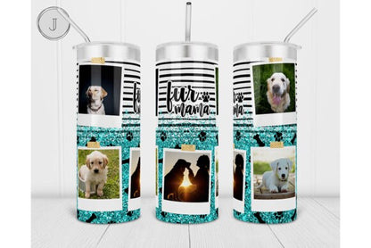 Personalized Dog or Cat Coffee Tumbler - 20oz Stainless Steel Travel Mug for Fur Mama | Customized Gift for Pet Lovers for Mothers Day