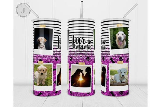 Personalized Dog or Cat Coffee Tumbler - 20oz Stainless Steel Travel Mug for Fur Mama | Customized Gift for Pet Lovers for Mothers Day