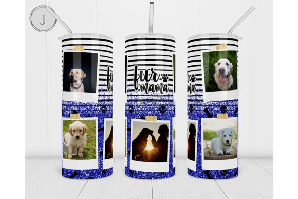 Personalized Dog or Cat Coffee Tumbler - 20oz Stainless Steel Travel Mug for Fur Mama | Customized Gift for Pet Lovers for Mothers Day