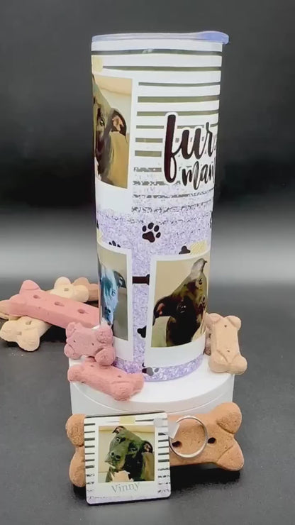 Personalized Dog or Cat Coffee Tumbler - 20oz Stainless Steel Travel Mug for Fur Mama | Customized Gift for Pet Lovers for Mothers Day