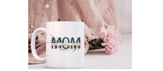 Personalized Mother's Day Mug - Customized with Children's Names - 11oz Ceramic Coffee Cup