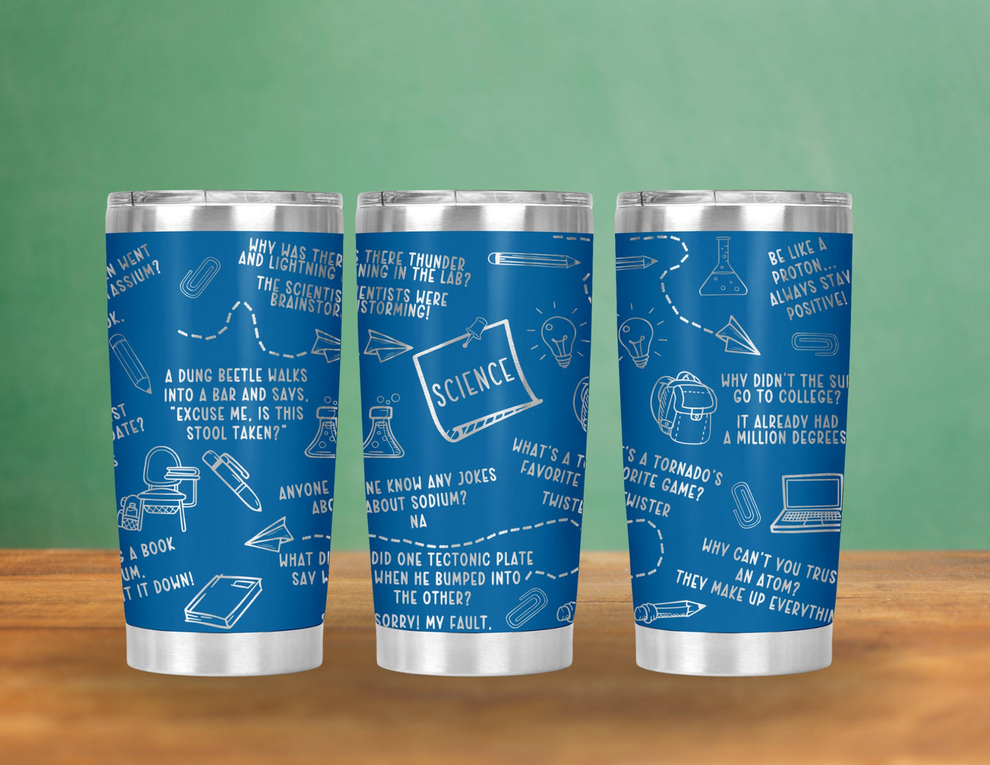 Personalized Teacher Gift, Funny Custom Etched Tumbler 20oz- Memorable present for ELA, Science, History & Math Schoolteachers, Christmas