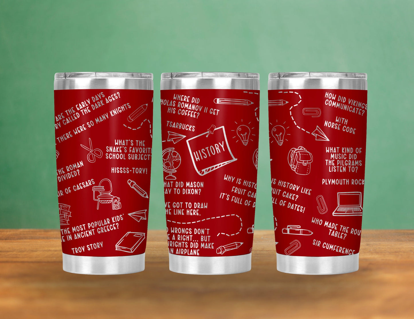 Personalized Teacher Gift, Funny Custom Etched Tumbler 20oz- Memorable present for ELA, Science, History & Math Schoolteachers, Christmas