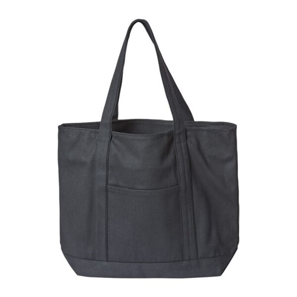 XL Zippered Cotton Canvas Resort Tote Thumbnail