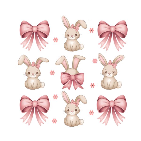 Easter Rabbit Bunny Coquette Bow Thumbnail