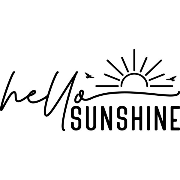 Hello Sunshine  SVG  Thumbnail