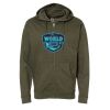 Unisex Midweight Full-Zip Hooded Sweatshirt Thumbnail