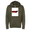 Unisex Midweight Full-Zip Hooded Sweatshirt Thumbnail