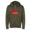 Unisex Midweight Full-Zip Hooded Sweatshirt Thumbnail