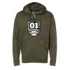 Unisex Midweight Full-Zip Hooded Sweatshirt Thumbnail