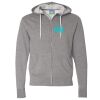 Unisex Lightweight Full-Zip Hooded Sweatshirt Thumbnail