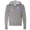 Unisex Lightweight Full-Zip Hooded Sweatshirt Thumbnail