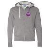 Unisex Lightweight Full-Zip Hooded Sweatshirt Thumbnail