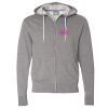 Unisex Lightweight Full-Zip Hooded Sweatshirt Thumbnail