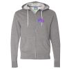 Unisex Lightweight Full-Zip Hooded Sweatshirt Thumbnail