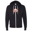 Unisex Heathered French Terry Full-Zip Hooded Sweatshirt Thumbnail