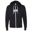 Unisex Heathered French Terry Full-Zip Hooded Sweatshirt Thumbnail