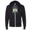Unisex Heathered French Terry Full-Zip Hooded Sweatshirt Thumbnail