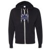 Unisex Heathered French Terry Full-Zip Hooded Sweatshirt Thumbnail