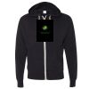 Unisex Heathered French Terry Full-Zip Hooded Sweatshirt Thumbnail