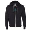 Unisex Heathered French Terry Full-Zip Hooded Sweatshirt Thumbnail
