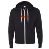 Unisex Heathered French Terry Full-Zip Hooded Sweatshirt Thumbnail