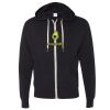 Unisex Heathered French Terry Full-Zip Hooded Sweatshirt Thumbnail
