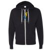 Unisex Heathered French Terry Full-Zip Hooded Sweatshirt Thumbnail