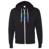 Unisex Heathered French Terry Full-Zip Hooded Sweatshirt Thumbnail