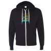 Unisex Heathered French Terry Full-Zip Hooded Sweatshirt Thumbnail