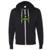 Unisex Heathered French Terry Full-Zip Hooded Sweatshirt Thumbnail
