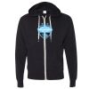 Unisex Heathered French Terry Full-Zip Hooded Sweatshirt Thumbnail