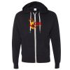 Unisex Heathered French Terry Full-Zip Hooded Sweatshirt Thumbnail