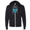 Unisex Heathered French Terry Full-Zip Hooded Sweatshirt Thumbnail